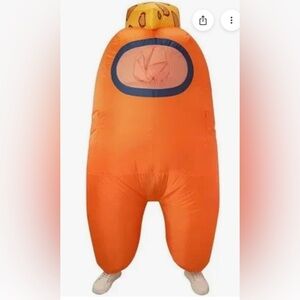 Toikido Among Us Bein cheesy inflatable youth costume. NWT one size